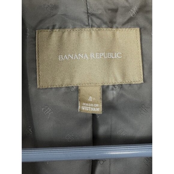 Banana Republic Steampunk Cropped Black 4 Coat Brass Cutaway Gothic Military Fit - Picture 8 of 16
